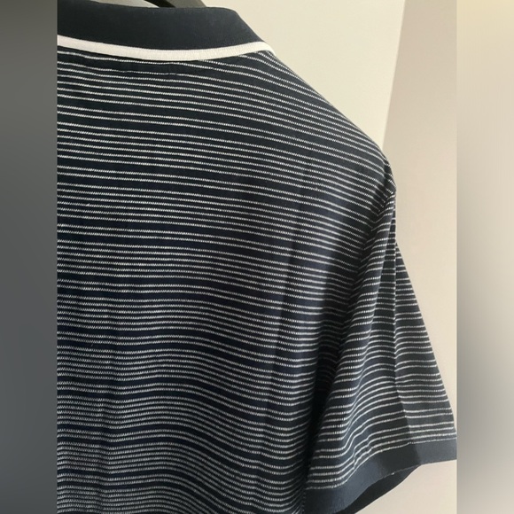 Perry Ellis 100% Cotton Short Sleeve Knitted Stripe Polo sz XXL - Picture 11 of 15
